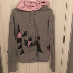 Dakine sweater jacket / Gray. Pink. Black.